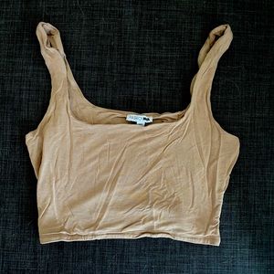 Tan colour tank top